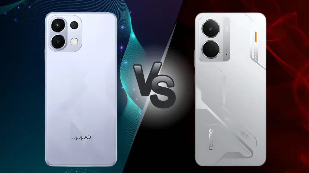 Compare the OPPO K13 vs Realme P3 in terms of benchmarks, gaming, and thermal performance.