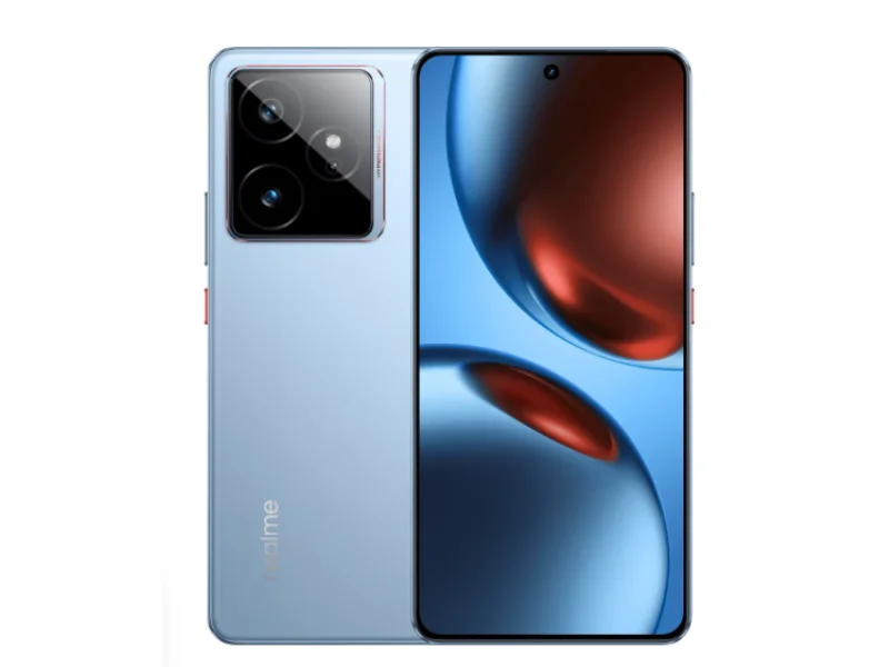 realme gt 7 are Available in IceSense Black and IceSense Blue finishes